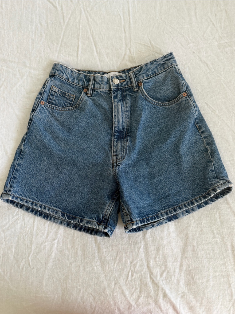 Zara Classic Blue Denim Women's Jean Shorts
